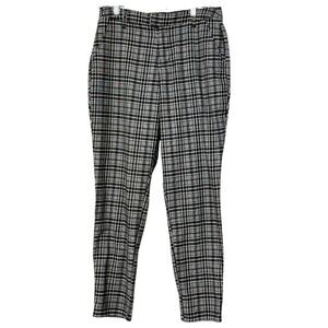 Grunge Hot Topic Black and White Comfy Loose Fitting Plaid Trouser Pant Sz L